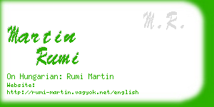 martin rumi business card